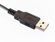 USB plug type A straight overmolded